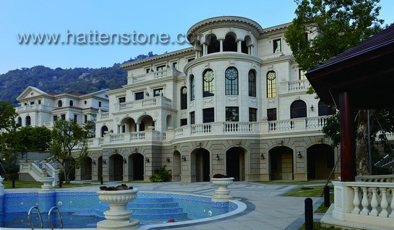 villa en marbre et granit